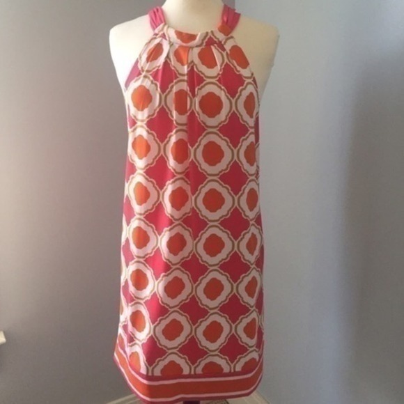 Mud Pie - Orange and Pink Dress - Size Sma… - Picture 1 of 5